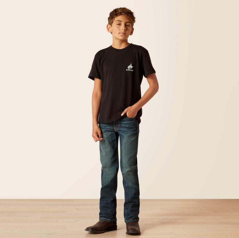 ARIAT BOY'S Bronco Flag T-Shirt 10047915