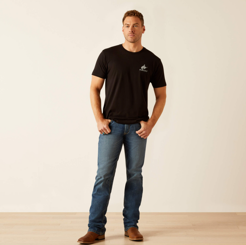 Camiseta ARIAT para hombre con la bandera del Bronco 10047897