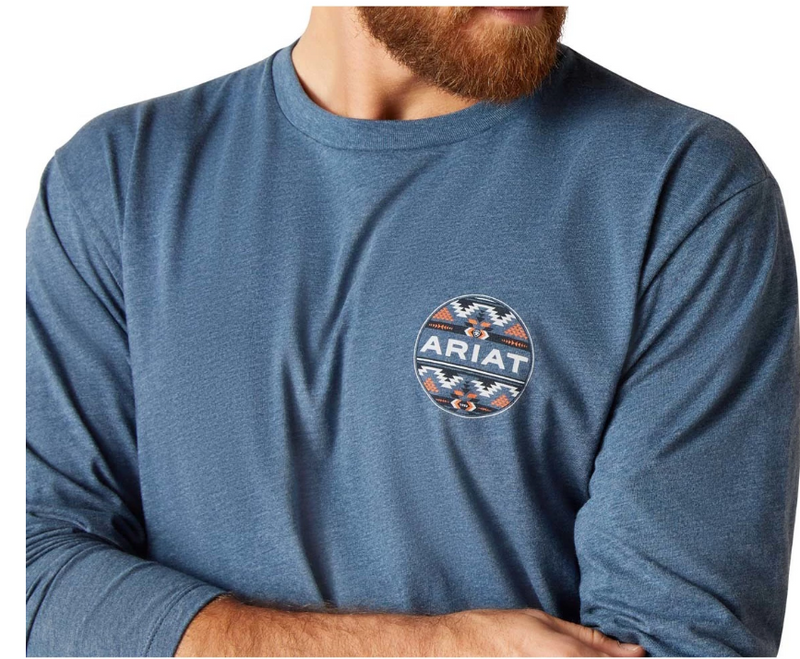 Camiseta ARIAT con relleno geométrico para hombre 10047880