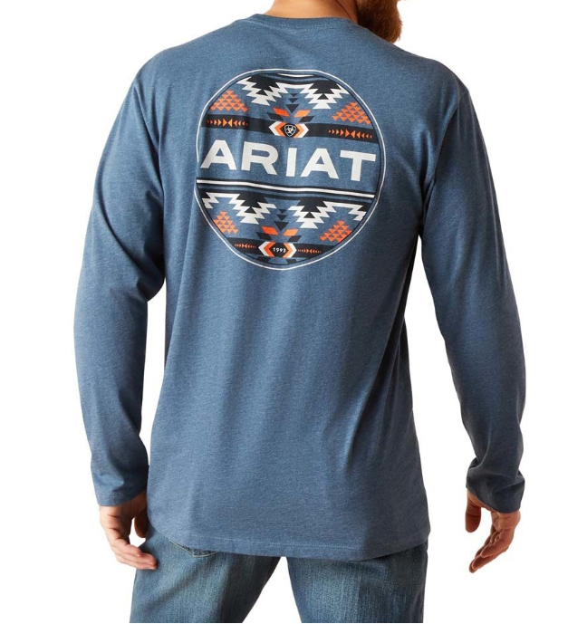 Camiseta ARIAT con relleno geométrico para hombre 10047880