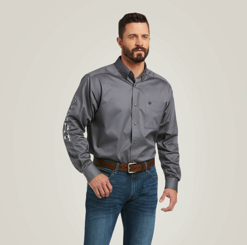 ARIAT Men's Team Logo Twill Classic Fit Shirt 10037479
