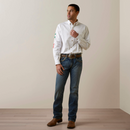 Camisa clásica de sarga con logotipo del equipo ARIAT para hombre 10040911