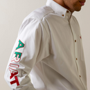 Camisa clásica de sarga con logotipo del equipo ARIAT para hombre 10040911