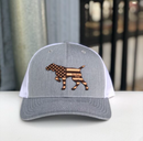 USA Leather Pointer Trucker Hat