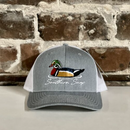 Gorra de camionero con diseño de pato nadador