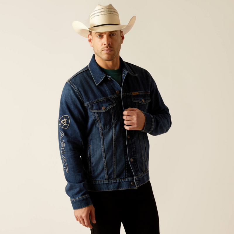 ARIAT MEN'S Denim Team Trucker Jacket 10048255