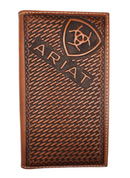 ARIAT Men's Rodeo Sunburst Baketweave Wallet A3556802