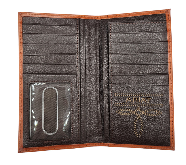 ARIAT Men's Rodeo Sunburst Baketweave Wallet A3556802 – Ak'kin Footwear