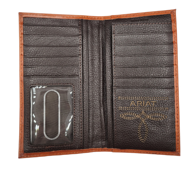 ARIAT RODEO SUNBURST BASKETWEAVE WALLET  A3556802