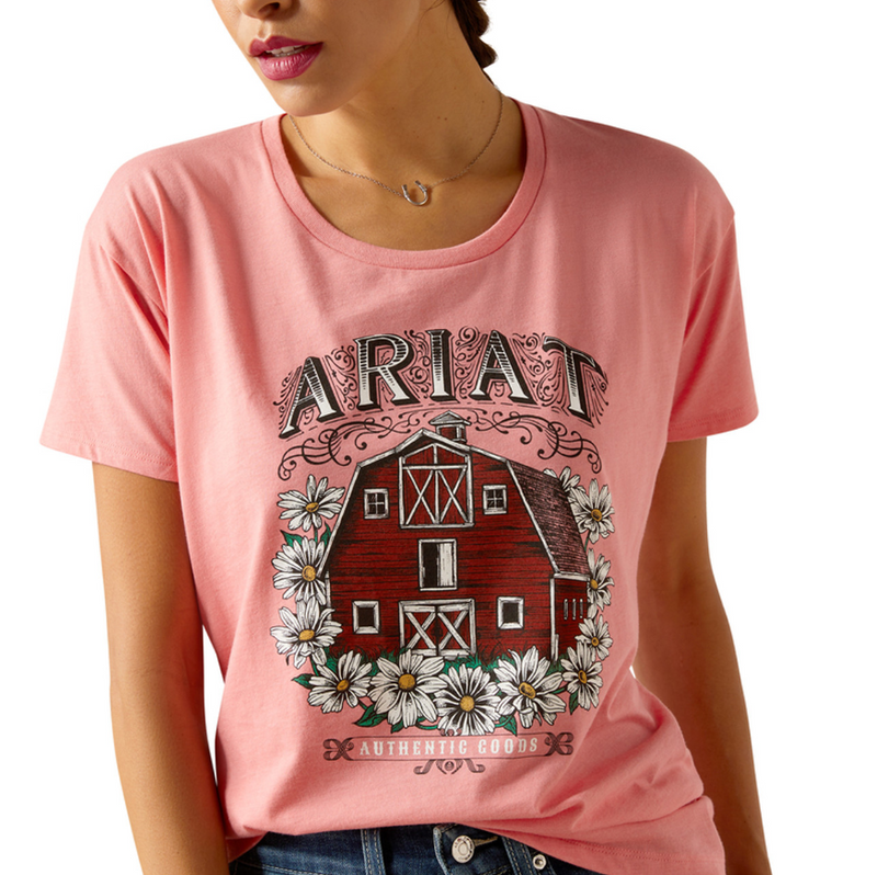 ARIAT Women's Floral Farm Short Sleeve T-shirt 10051766