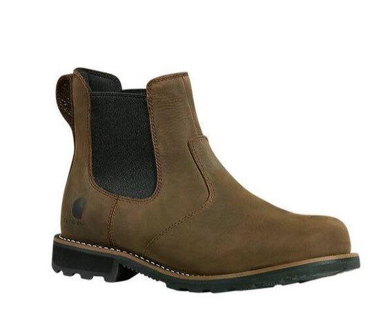 CARHARTT Men's Frontier Water Resistant Soft-Toe Chelsea Boot, Dark Brown