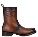 CUADRA Men's Satro Chestnut Laser & Woven Toe Casual Western Boot CU625