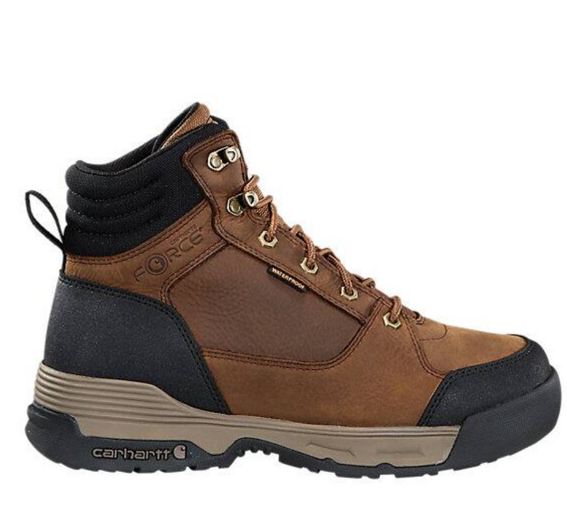 CARHARTT Men's Force HD 6" Waterproof Soft Toe Work Boot , Brown