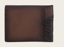 CUADRA Men's Genuine Leather Wallet, Brown