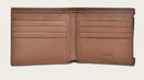 CUADRA Men's Genuine Leather BiFold Wallet, Brown