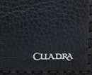 CUADRA Men's Genuine Leather Wallet, Blue & Black