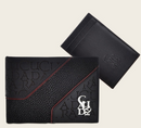 CUADRA Men's Genuine Leather Wallet, Black