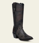 CUADRA Women's Embroidery Western Boot, Chocolate