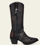 CUADRA Women's Embroidery Western Boot, Chocolate