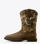 ARIAT Men's Groundbreaker Antler Waterproof Wide Square Toe Steel Toe Work Boot