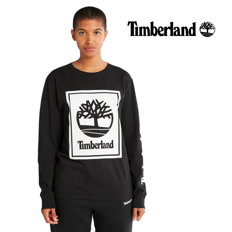 TIMBERLAND Men's LS Stack Logo Tee TB0A2CMK