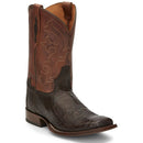 TONY LAMA Men's Canyon 11 Inch Genuine Caiman Belly Tail, Brown