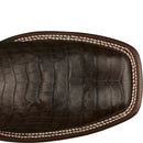 TONY LAMA Men's Canyon 11 Inch Genuine Caiman Belly Tail, Brown