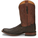TONY LAMA Men's Canyon 11 Inch Genuine Caiman Belly Tail, Brown