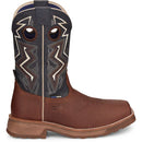 TONY LAMA Men's Force 11" Wide Square Composite Toe Waterproof Work Boot, Brown