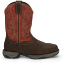 TONY LAMA Men's Junction 11" Waterproof Steel Toe Work Boot, Chocolate