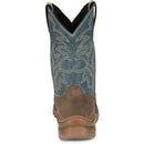 TONY LAMA Men's Roustabout 11" Steel Toe Waterproof Work Boot, Tan