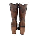 CUADRA Women's Santana Bovine Embroidery & Studs Zipper Western Boot CU769
