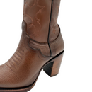 CUADRA Women's Santana Bovine Embroidery & Studs Zipper Western Boot CU769