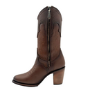 CUADRA Women's Santana Bovine Embroidery & Studs Zipper Western Boot CU769