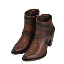 CUADRA Women's Ankle Engraved Bovine Leather Bootie CU619