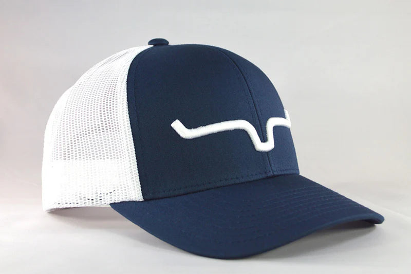 KIMES RANCH Weekly Trucker Cap, Blue