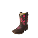 JAR BOOTS Kid's Western Boots Square Toe 2350, Chocolate