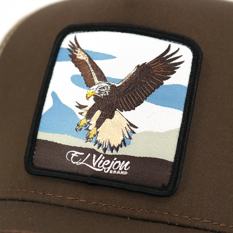 EL VIEJON Men's Aguila Cap, Brown