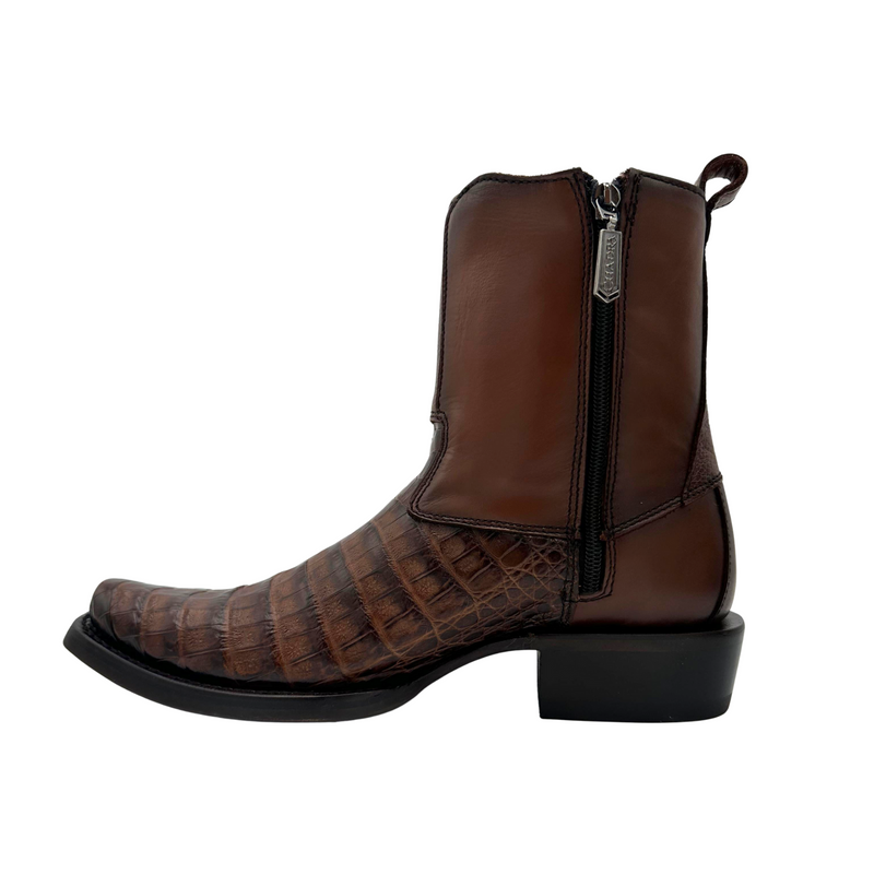 CUADRA Men's Atlantic Paja Fuscus Lomo Belly Leather Western Boot CU936