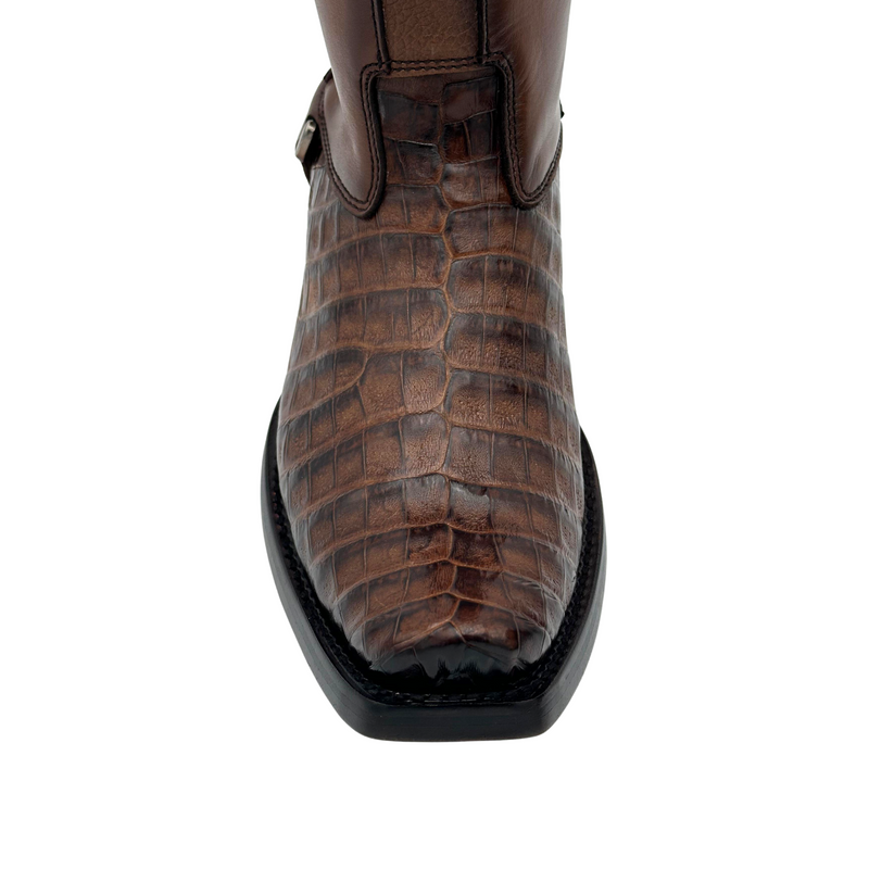 CUADRA Men's Atlantic Paja Fuscus Lomo Belly Leather Western Boot CU936
