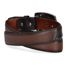 CUADRA Men's Deer Leather Woven Cowboy Belt BC261
