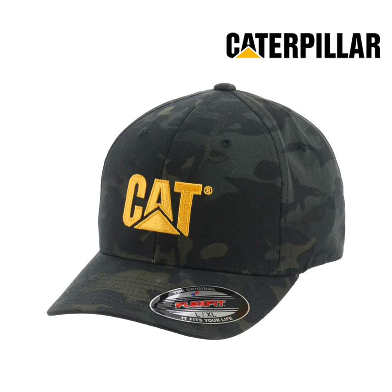 CATERPILLAR Men's Trademark Flexfit Trucker Cap W01700