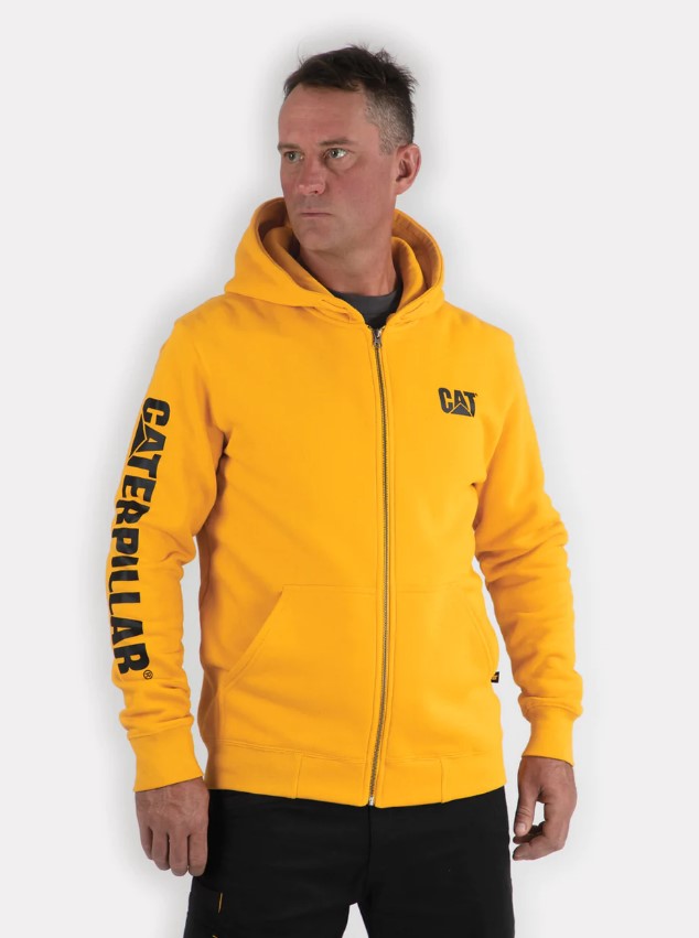 CATERPILLAR Men's Full Zip Hooded Sweatshirt W10840