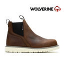 WOLVERINE Men's Trade Wedge Waterproof Soft Toe Work Boot, Brown