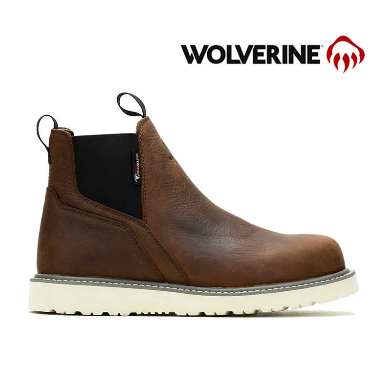 WOLVERINE Men's TRADE WEDGE   Waterproof Soft Toe Work Boots W230040