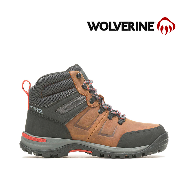 WOLVERINE Men's CHISEL 2  Round Toe Waterproof Steel toe Work Boots W231044