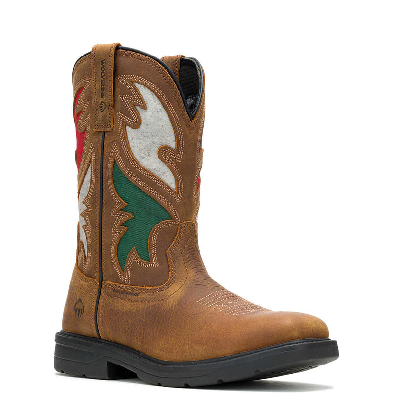 Wolverine Rancher RWG Flag Wide Width Steel Toe Work Boot W241183 Brown Men s Size 8.5