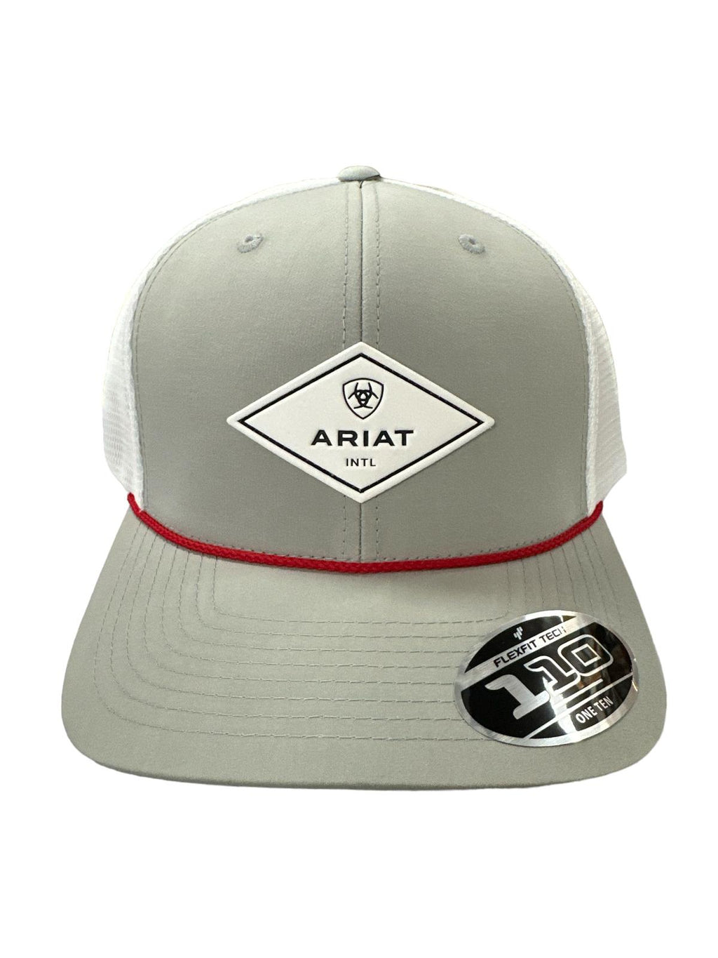 ARIAT Men s White Rubber Diamond Logo Patch Cap A300065306