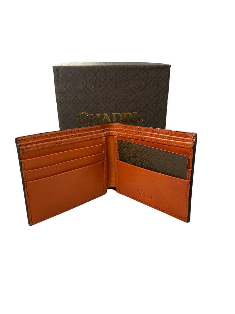 CUADRA Men's Brown Honey Exotic Leather Wallet DU345