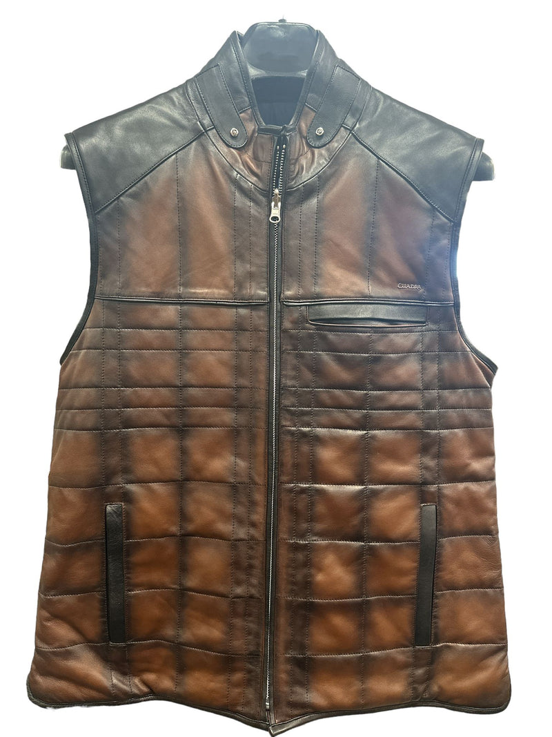 CUADRA Men's Leather Double Sided Vest JC105